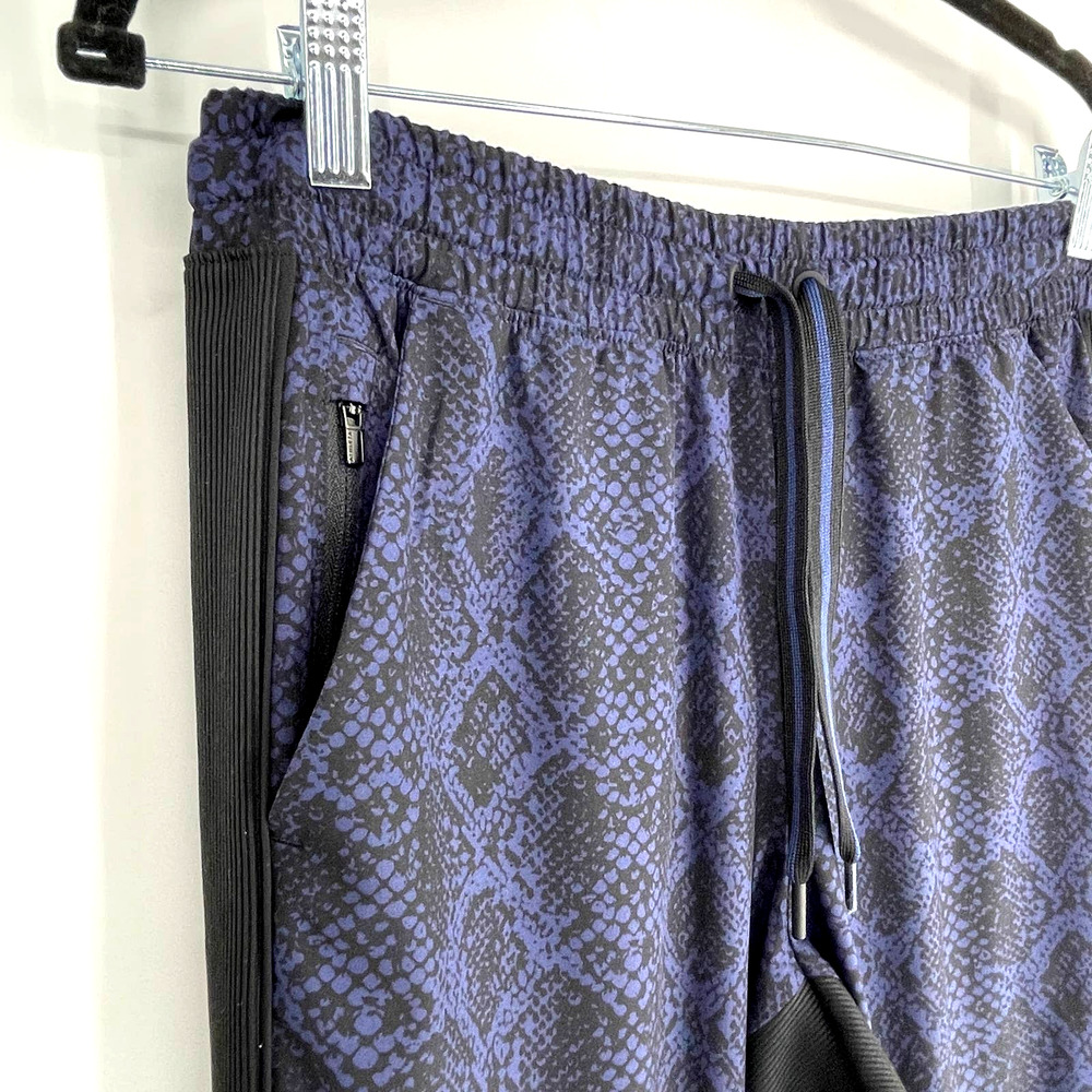 Athleta Blue Python Printed Brooklyn Jogger Size 6 - image 4
